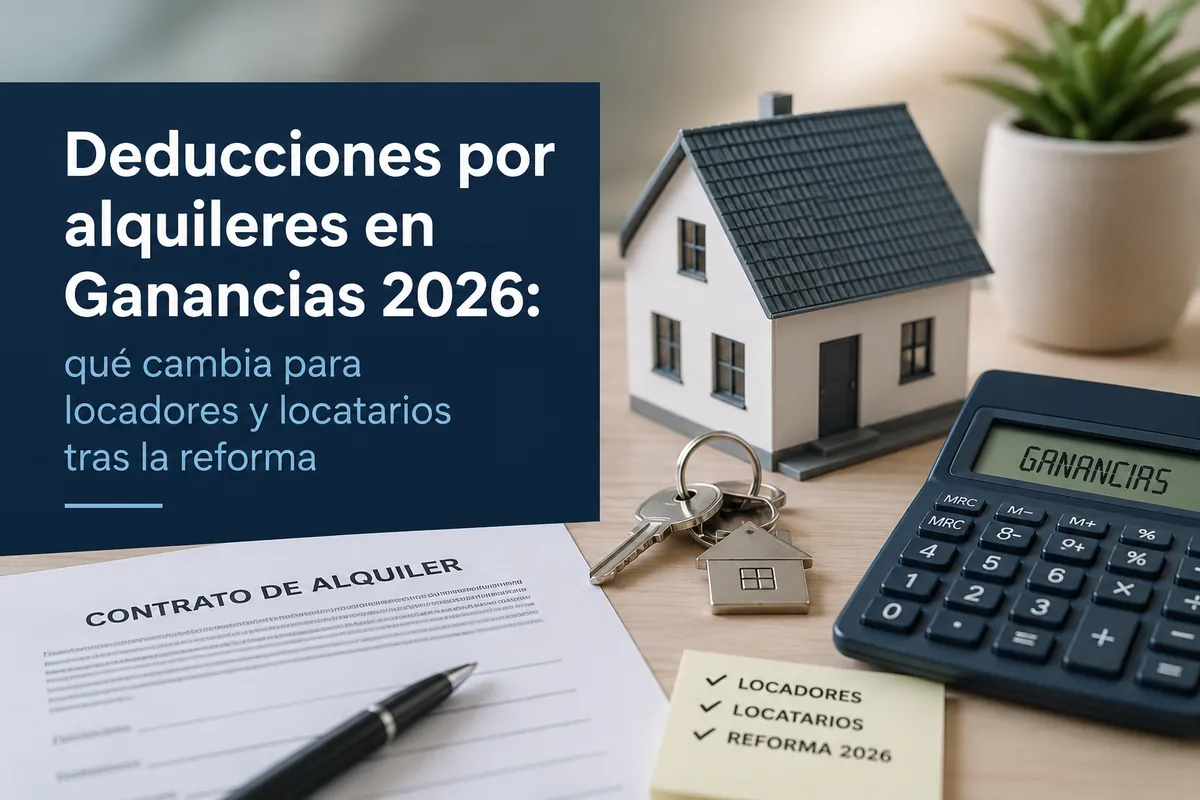 Deducciones por alquileres en Ganancias 2026: qué cambia para locadores y locatarios tras la reforma