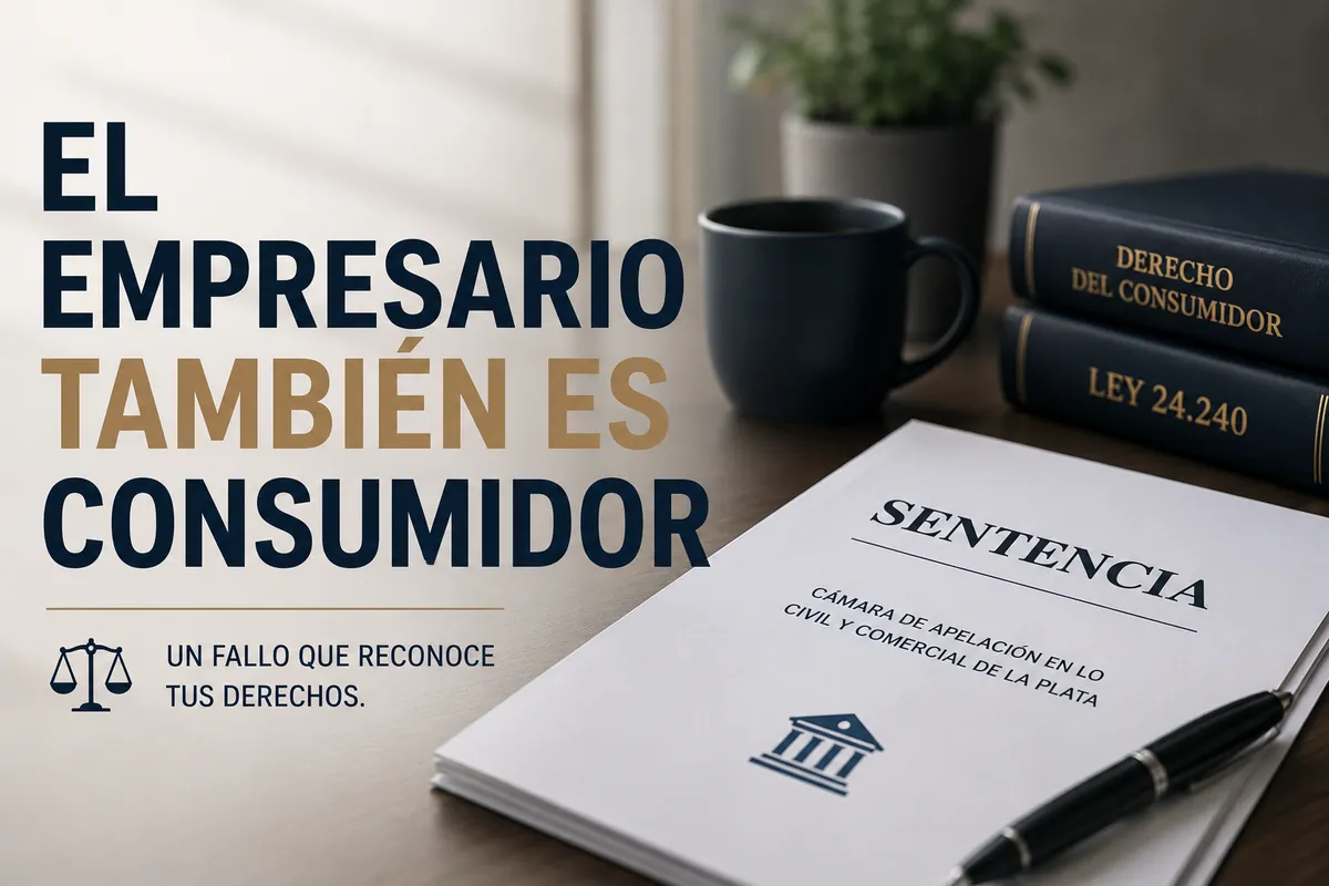 Una empresa también puede ser consumidora frente al banco