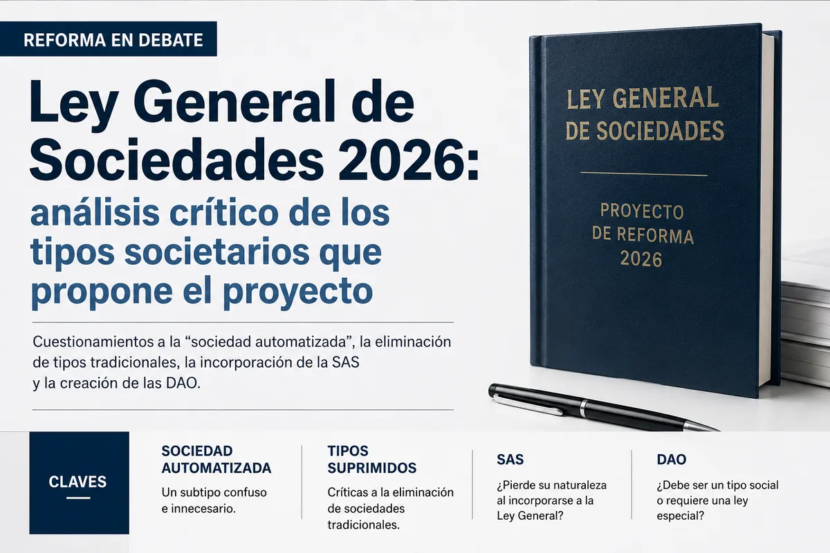 La reforma de la Ley de Sociedades: qué cambia, qué desaparece y qué genera debate