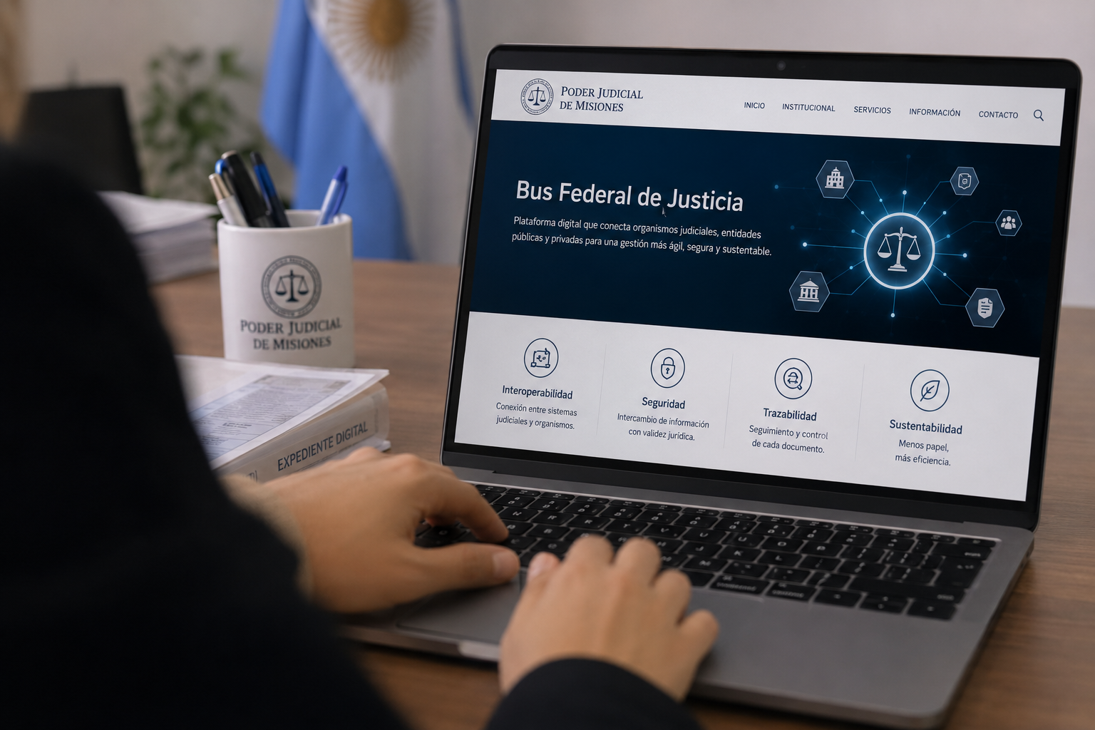 Bus Federal de Justicia: Misiones se suma a la interoperabilidad judicial digital